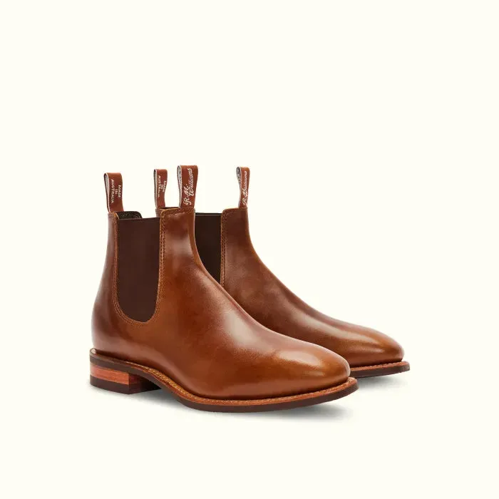 R.M.Williams - Comfort Craftsman - Raw Edge - Pull Up Leather - Caramel -  H Fit