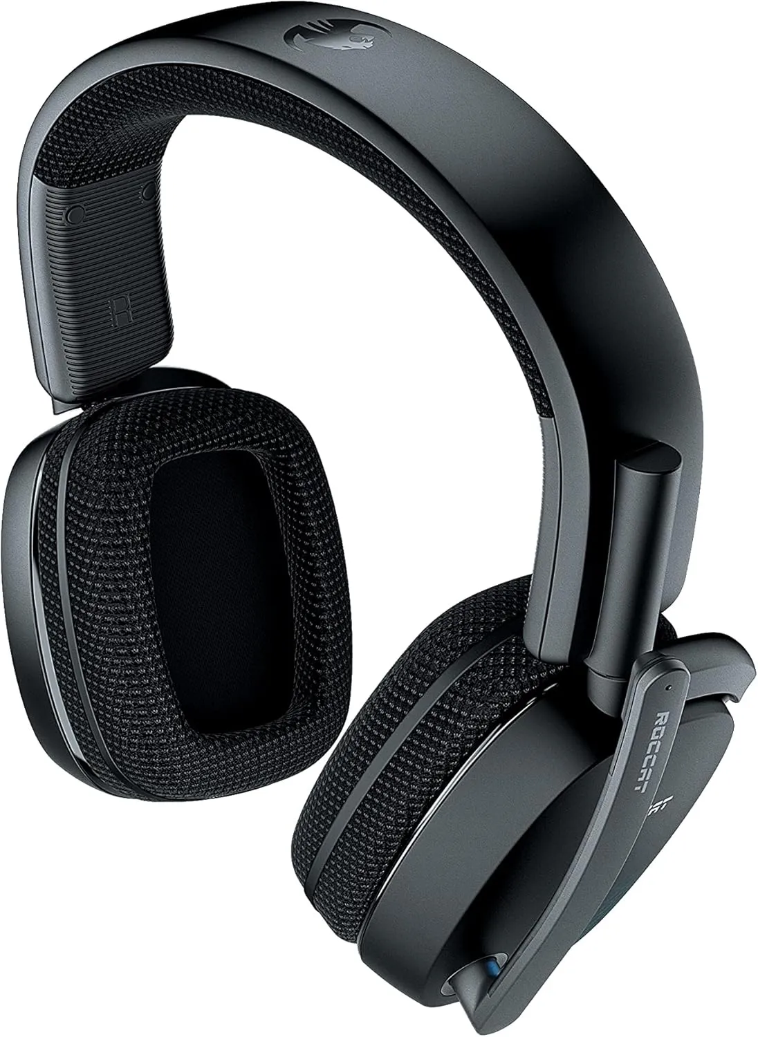 ROCCAT Syn Pro Air - Wireless 3D Audio Surround Sound Lightweight PC Gaming Headset with AIMO RGB Lighting and All-day Battery Life - Black