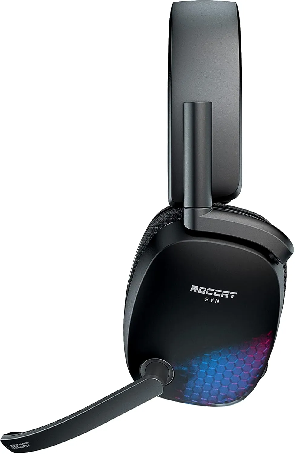 ROCCAT Syn Pro Air - Wireless 3D Audio Surround Sound Lightweight PC Gaming Headset with AIMO RGB Lighting and All-day Battery Life - Black