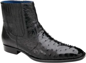 Roger Genuine Ostrich Side Zipper Boots