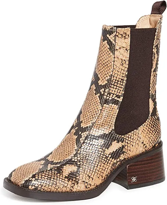 Sam Edelman Women's Dasha Boots, Dark Wheat Multi, 8 Medium US