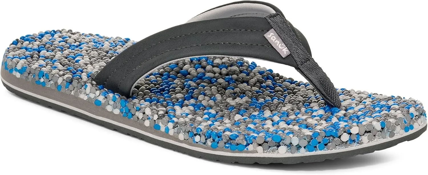 Sanuk Mens Bubblecush | Flip Flops for Men | Mens Sandals | Beach Sandals | Supportive & Lightweight | Comfort Footbed