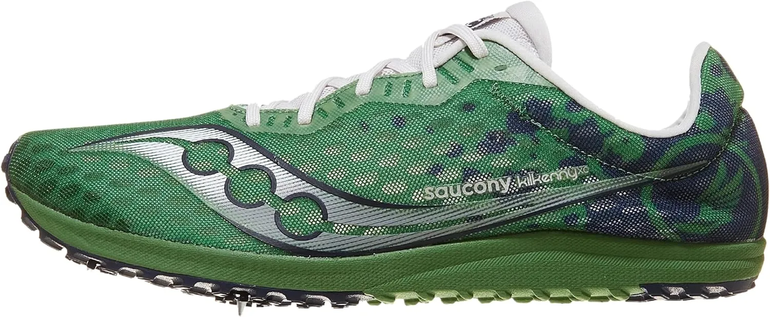 Saucony Men's Kilkenny XC 9 Spike Sneaker, Juniper/White, 7