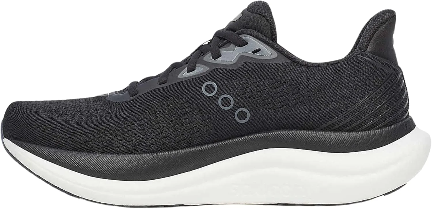 Saucony Men's Triumph 23 Sneaker, Black/White, 12.5