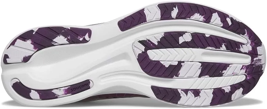 Saucony Ride Kidz Sneaker, Plum/White, 2.5 US Unisex Big Kid
