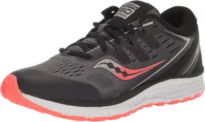 Saucony Unisex-Kid's Guide ISO 2 Sneaker, Black/Grey, 025 Medium US Little Kid