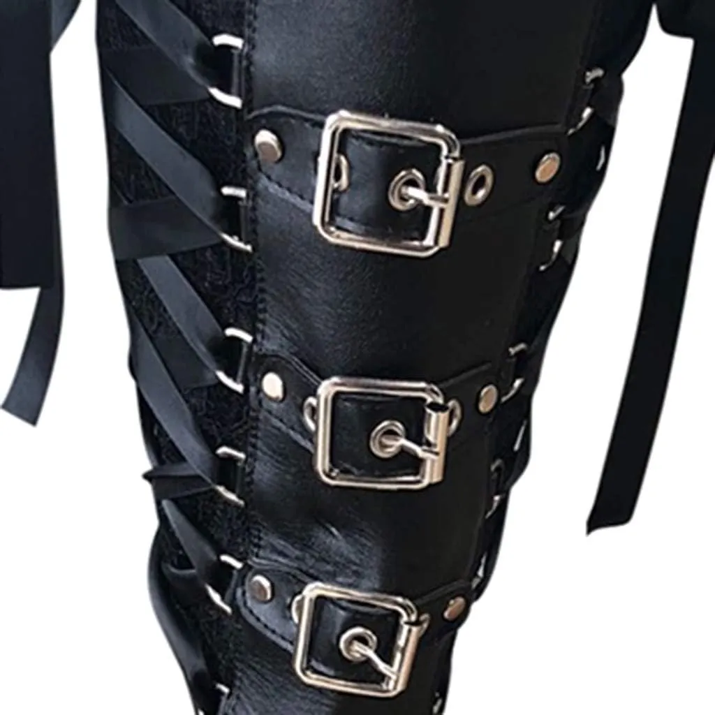 SBGMoSJ Extra Wide Calf Western Boots Wide Calf Boots for Women Leather Black Western Boots for Woman Womens Black Lace Up Ankle Boots Low Heel Mid Calf Boots for Women Low Heel Comfortable