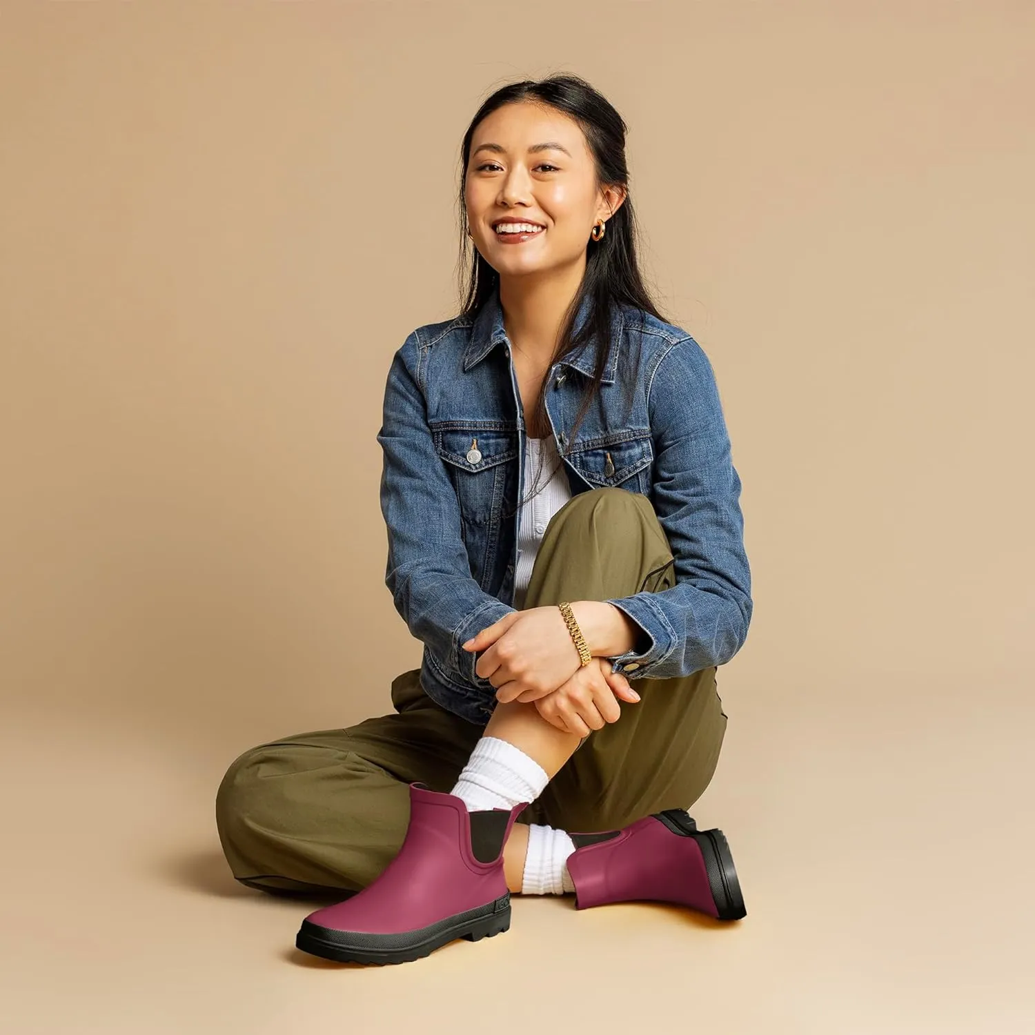 ShedRain Chelsea Rain Boot, Waterproof Ankle Rainboots for Women_P
