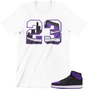 Shirt to Match Jordan 1 Purple Black Colors