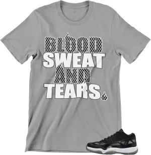Shirt to Match Jordan 11 IE Black & White Men's Graphic Tee
