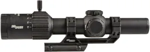 SIG SAUER Tango-MSR LPVO 1-6X24mm Waterproof Fog-Proof Rugged Tactical Hunting Rifle Scope | Second Focal Plane/F2 | Illuminated MSR BDC-6 Reticle