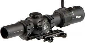 SIG SAUER Tango-MSR LPVO 1-8x24mm 30mm Maintube SFP Riflescope - Shockproof Waterproof Fogproof Hunting Rifle Scope with Illuminated MSR BDC-8 Reticle - Lens Covers & Cantilever Mount Included