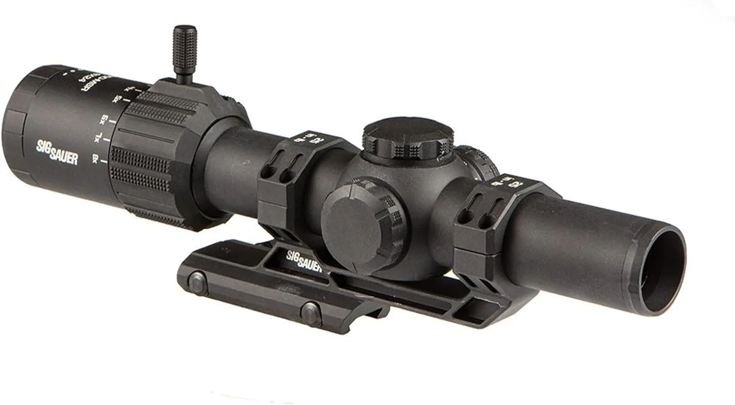 SIG SAUER Tango-MSR LPVO 1-8x24mm 30mm Maintube SFP Riflescope - Shockproof Waterproof Fogproof Hunting Rifle Scope with Illuminated MSR BDC-8 Reticle - Lens Covers & Cantilever Mount Included