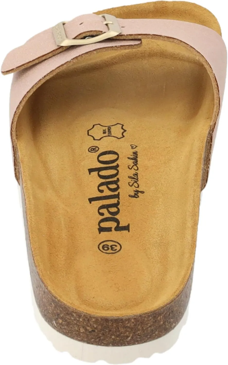 Sila Sahin Women's Malta Magnolia Mules - Elegant Sandals Made in Spain - Comfortable Slippers with Cork Footbed - Fashionable Summer Shoes