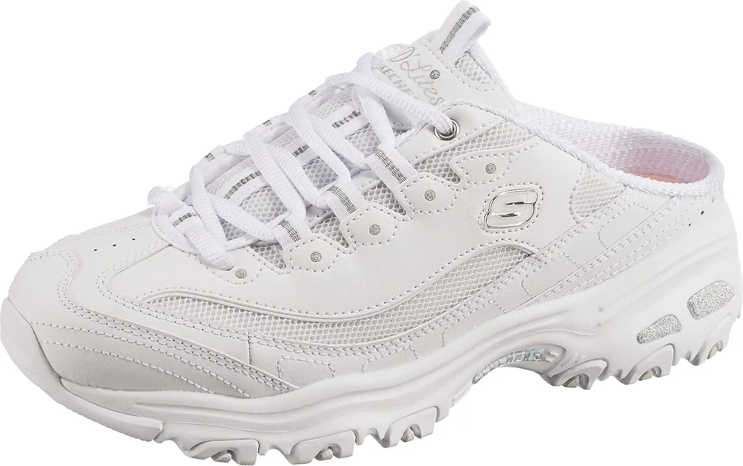 Skechers Women's D'Lites - Full Bliss Sneaker White/Silver - 149787-WSL