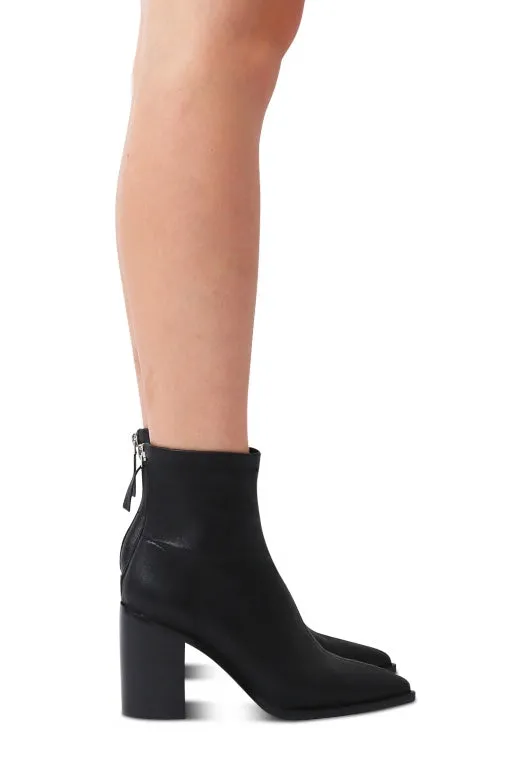 SKIN FOOTWEAR - SAYLOR BLACK 9CM ANKLE BOOT