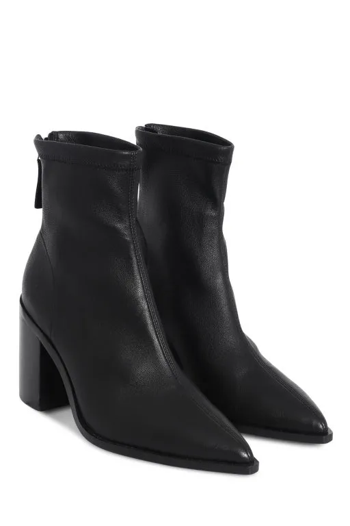 SKIN FOOTWEAR - SAYLOR BLACK 9CM ANKLE BOOT