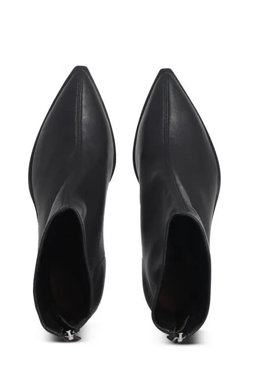 SKIN FOOTWEAR - SAYLOR BLACK 9CM ANKLE BOOT