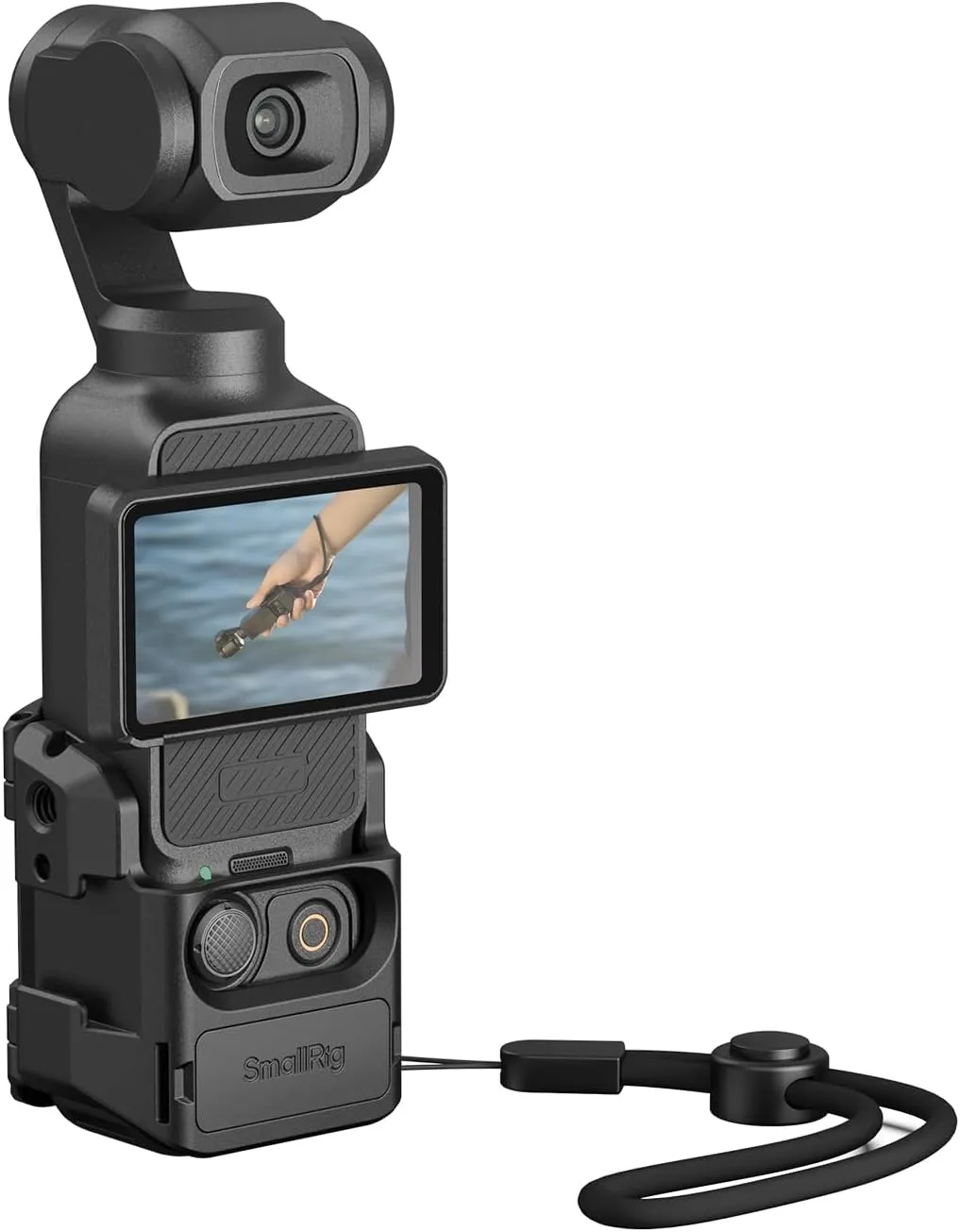 SmallRig Expansion Adapter Accessorie for DJI Osmo Pocket 3, Aluminium Protective Cage, 52g Lightweight Mount for Pocket 3, with Cold Shoe Mount, 1/4"-20 Threaded Toles and Claw Ports