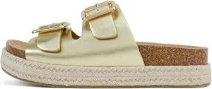 Soda “Marfa” ~ Women Open Toe Espadrille Flatform Sandals with Double Buckle Strap