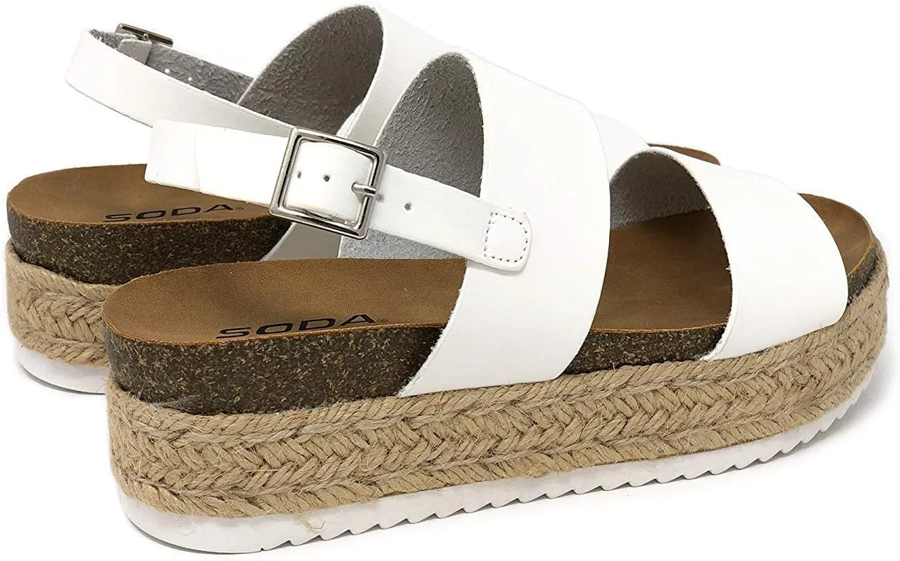 Soda Women's Casual Slip On Sandals