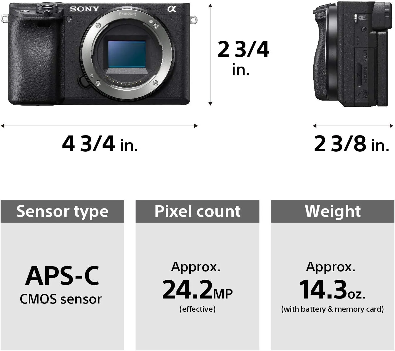 Sony Alpha a6400 Mirrorless Camera: Compact APS-C Interchangeable Lens Digital Camera with Real-Time Eye Auto Focus, 4K Video, Flip Screen & 18-135mm - E Mount Compatible Cameras ILCE-6400M/B