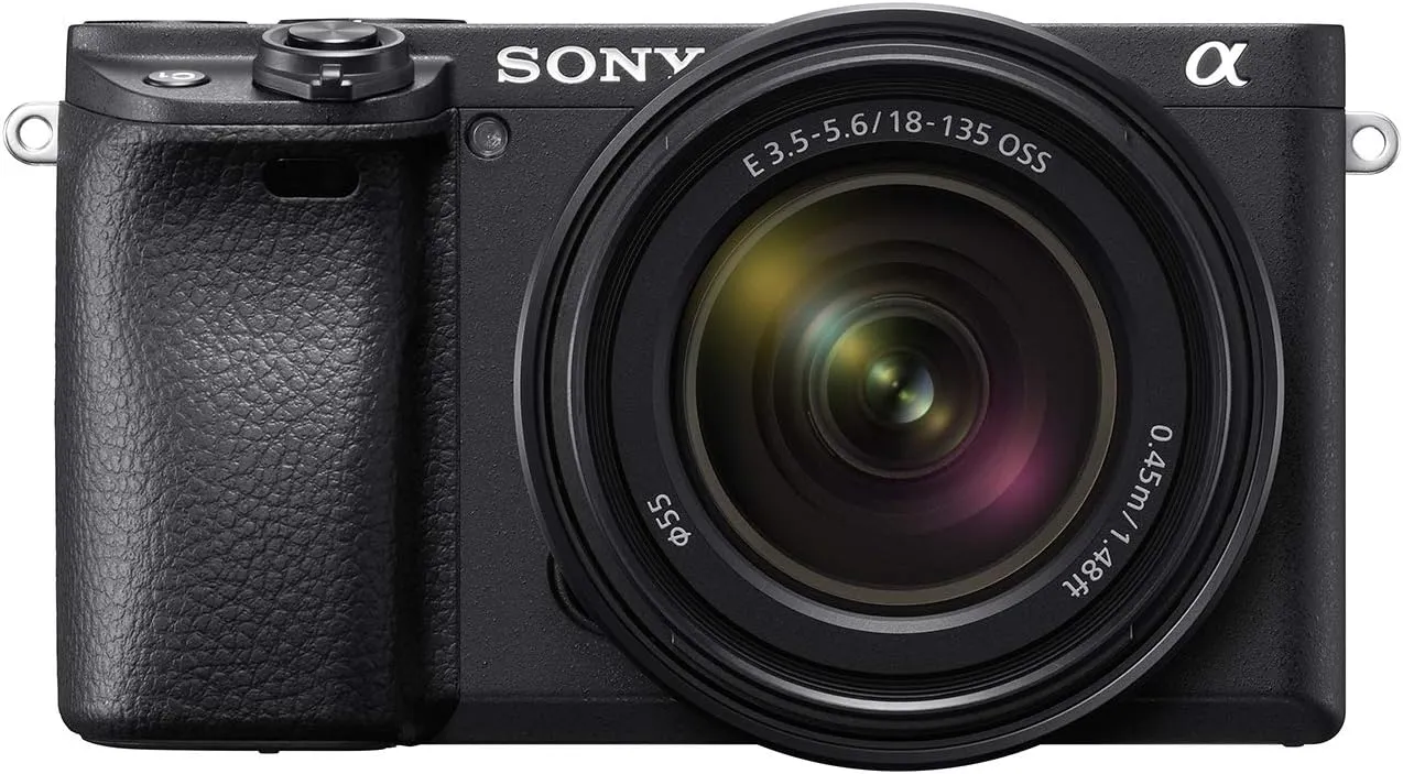 Sony Alpha a6400 Mirrorless Camera: Compact APS-C Interchangeable Lens Digital Camera with Real-Time Eye Auto Focus, 4K Video, Flip Screen & 18-135mm - E Mount Compatible Cameras ILCE-6400M/B