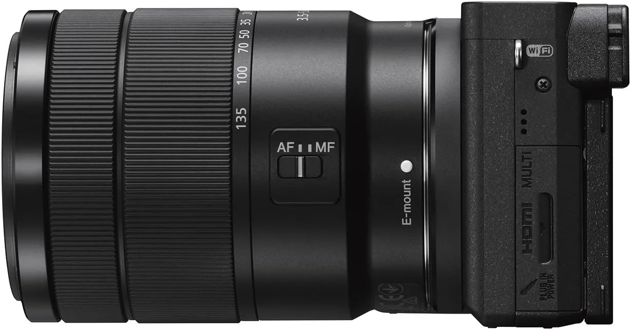 Sony Alpha a6400 Mirrorless Camera: Compact APS-C Interchangeable Lens Digital Camera with Real-Time Eye Auto Focus, 4K Video, Flip Screen & 18-135mm - E Mount Compatible Cameras ILCE-6400M/B
