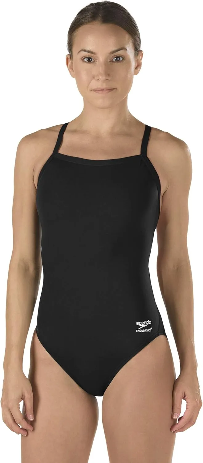Speedo Women's Swimsuit One Piece Endurance  Flyback Solid Adult Team Colors