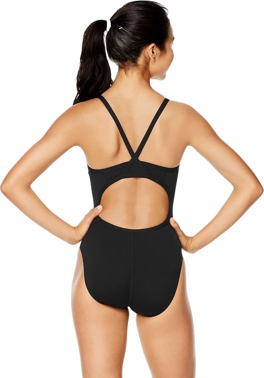 Speedo Women's Swimsuit One Piece Endurance  Flyback Solid Adult Team Colors