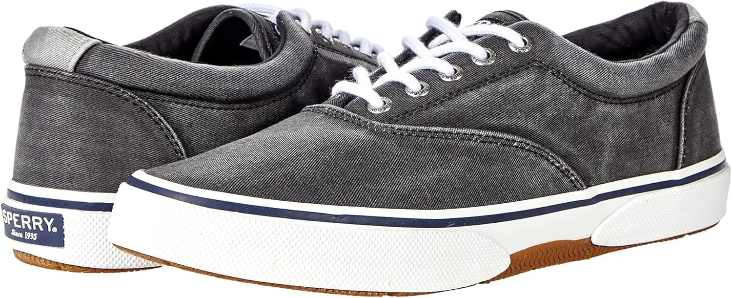 Sperry Men's, Halyard CVO Sneaker Black Twill 8 W