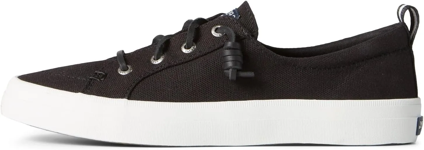 Sperry Women's Crest Vibe Sneaker, Black, 9