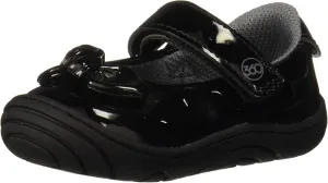 Stride Rite Girls' SR Lily Sneaker, Black, 6 M US Toddler