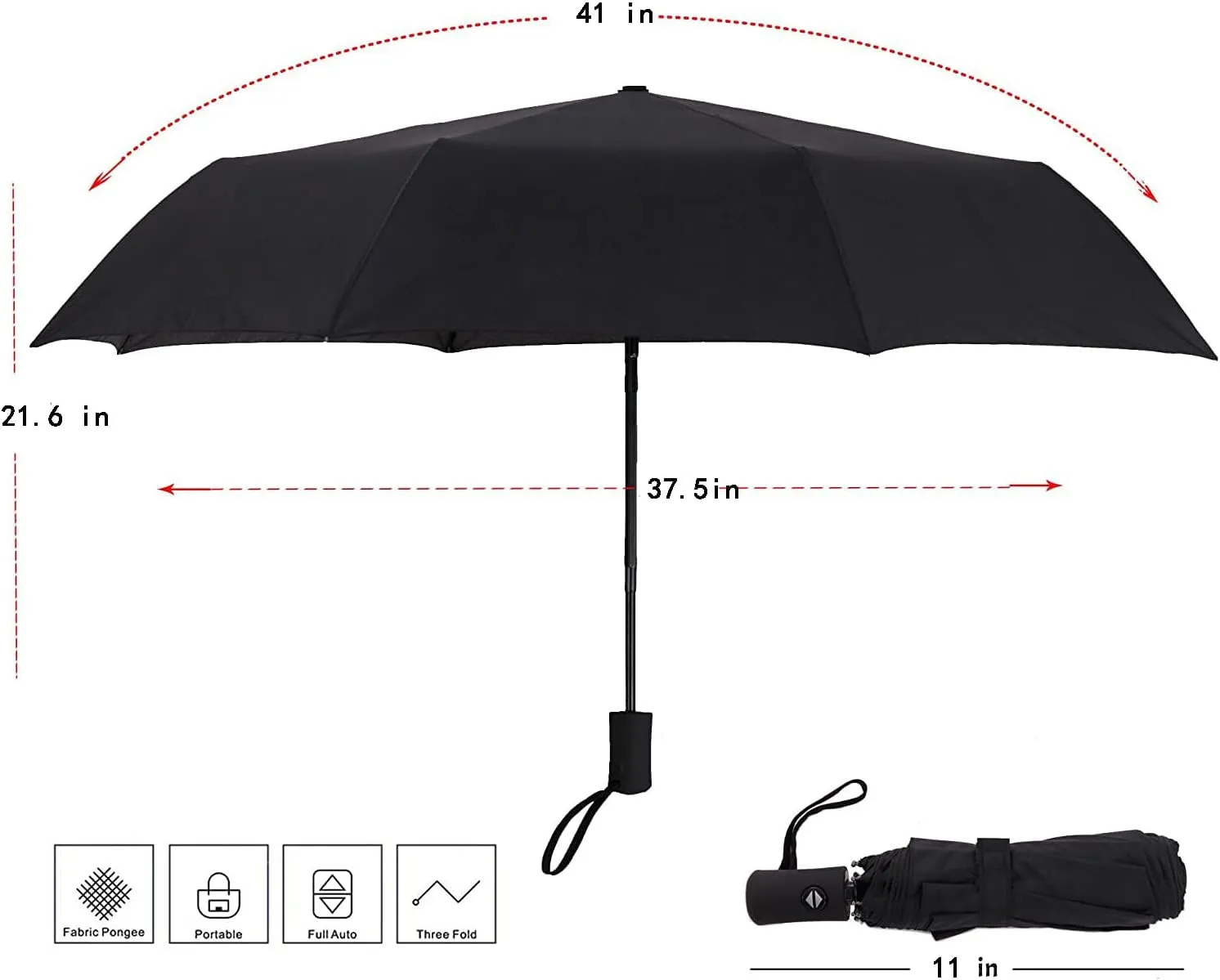SY COMPACT Travel Umbrella Windproof Automatic Umbrellas-Factory Outlet umbrella