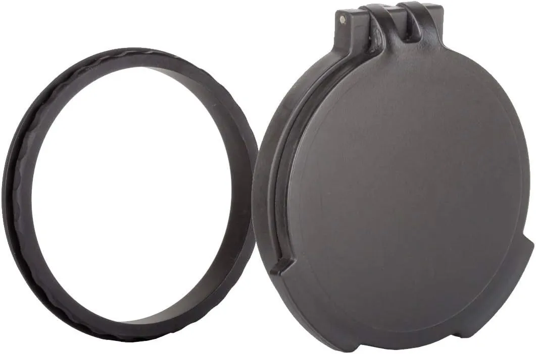 Tenebraex Objective Flip Up Scope Cover with Adapter Ring for Athlon, Delta, Kite, Nightforce, and Trijicon (56NFCC-FCR)