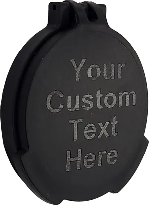 Tenebraex Personalized 50/52mm Lens Objective Flip Up Scope Cover for Athlon, March, Meopta, Sightron, Swarovski, Vortex