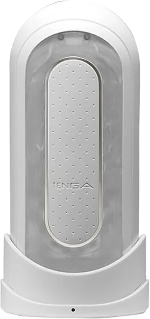 Tenga Flip 0 Electronic Massage Cup for Men Masturbation, Reusable Stimulating Pleasure Device, Male Toy Masturbator, White