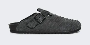 The Surgeon Luxe Mule Black Python