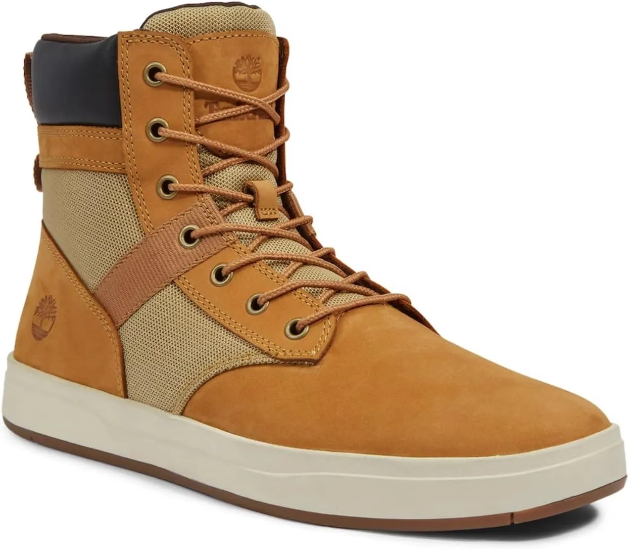Timberland Men's Davis Square Leather and Fabric Boot