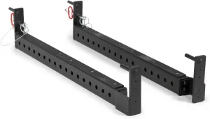 Titan Fitness T-3 Series 36" Flip-Down Safety Bars for T-3 Series Power Racks, Rated 1,500 LB, UHMW Liner, Pulling Platform