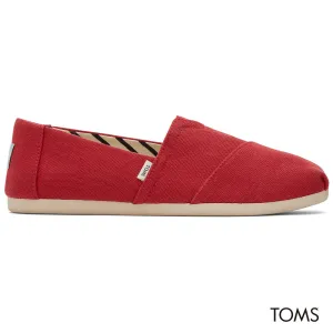 TOMS Women Alpargata Recycled Cotca Shoes - Red