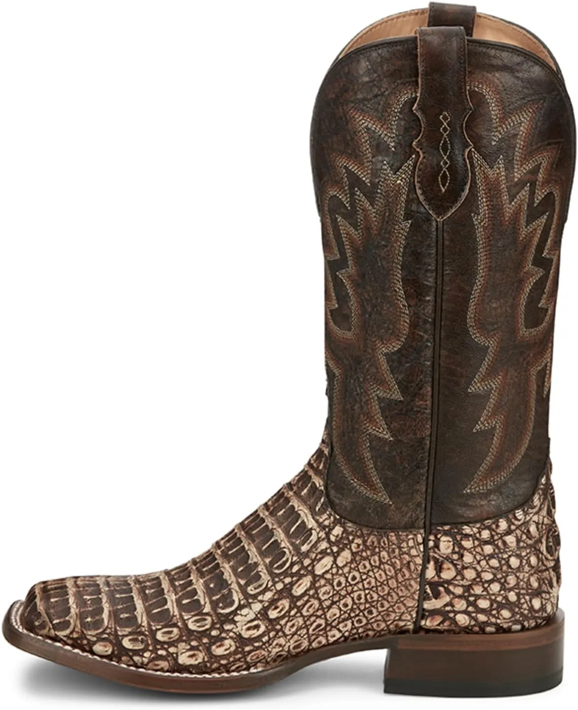 Tony Lama Men's Mitcham Exotic Caiman Western Boot Broad Square Toe - Tl5259