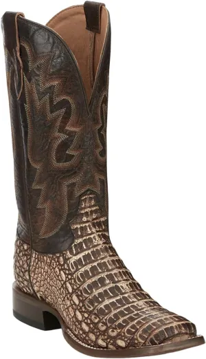 Tony Lama Men's Mitcham Exotic Caiman Western Boot Broad Square Toe - Tl5259