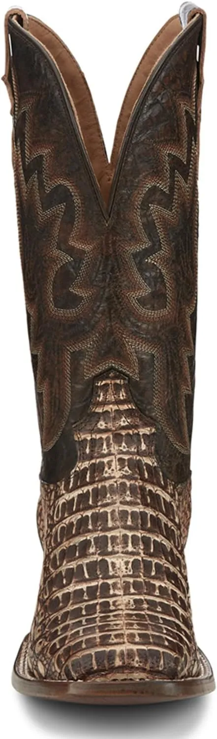 Tony Lama Men's Mitcham Exotic Caiman Western Boot Broad Square Toe - Tl5259