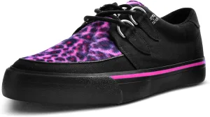 T.U.K. Leopard Creeper Sneaker Shoes for Women and Men, D Ring Lace Up Shoes