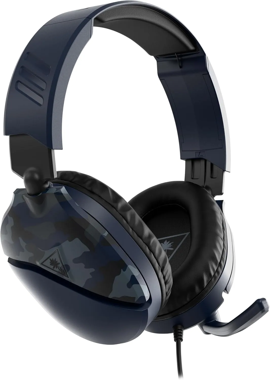 Turtle Beach Recon 70 Multiplatform Gaming Headset for Xbox Series X|S, Xbox One, PS5, PS4, PC & Mobile w/ 3.5mm Wired Connection - Flip-to-Mute Mic, 40mm Speakers, Lightweight Design, Blue Camo
