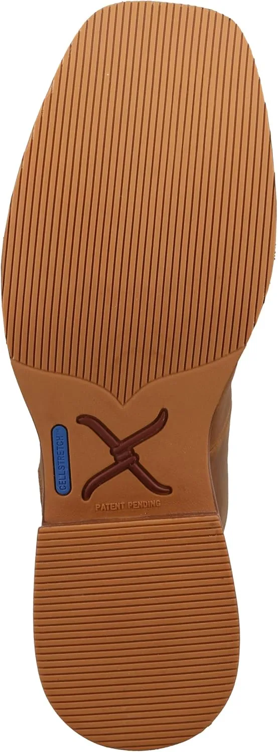 Twisted X Men's 6" Tech X Lace Up Boot, Wide Square Toe with Tech X