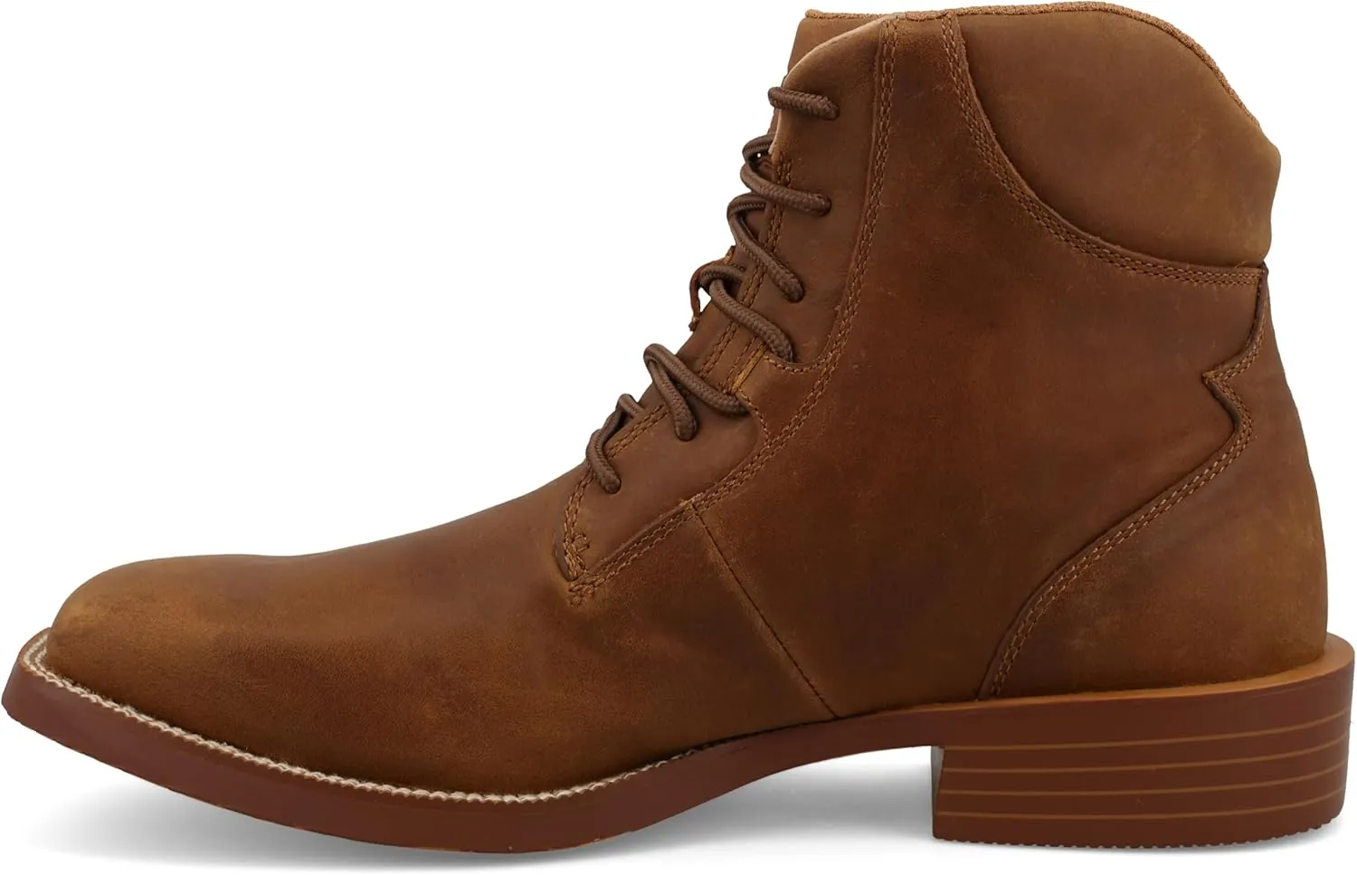 Twisted X Men's 6" Tech X Lace Up Boot, Wide Square Toe with Tech X