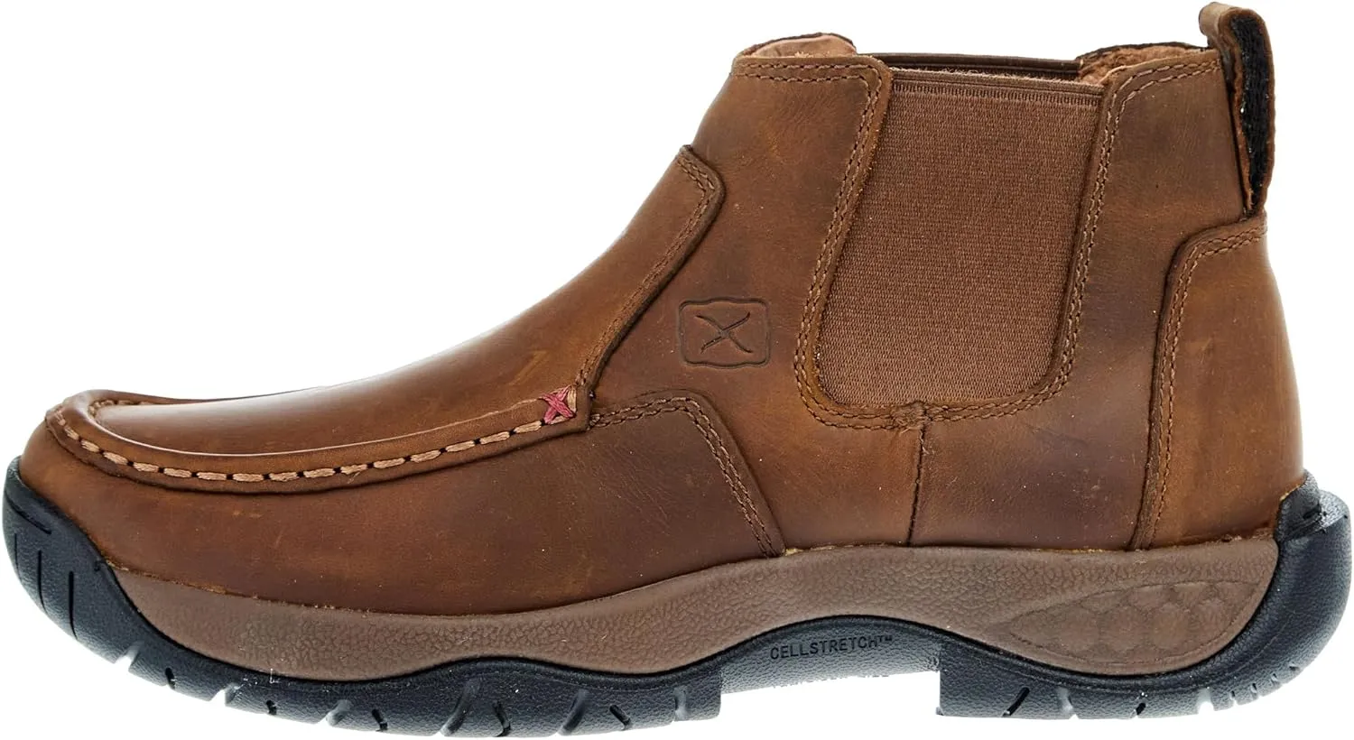 Twisted X Women's 4" All Around Chelsea Work Boot, Moc Toe with CellStretch