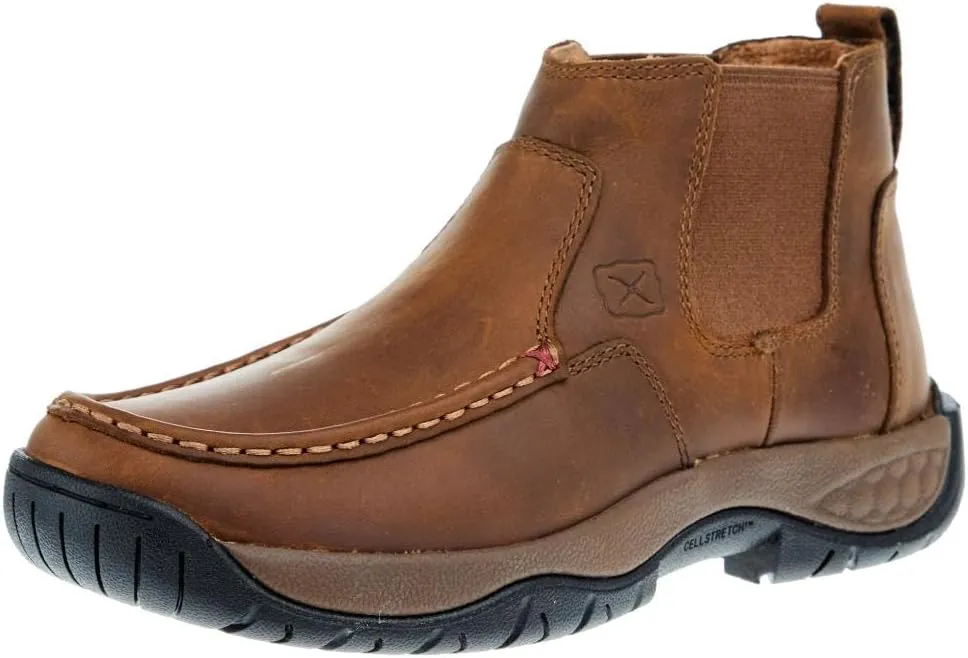 Twisted X Women's 4" All Around Chelsea Work Boot, Moc Toe with CellStretch